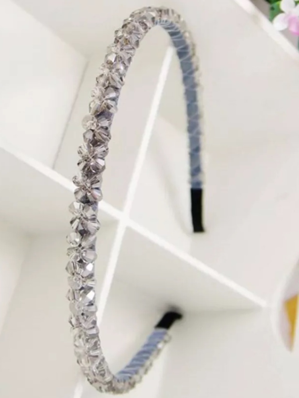 Women Girl Crystal Beads Braided Handmade Hairband Headband Hair Accessories ❥